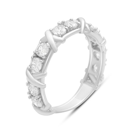 Серебряное кольцо с фианитами
