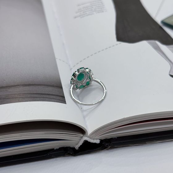 Серебряное кольцо с агатом 2.941ct