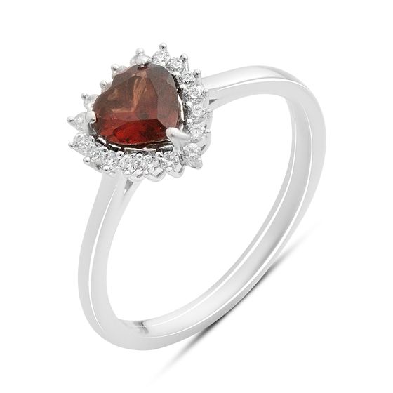 Серебряное кольцо с гранатом 1.122ct