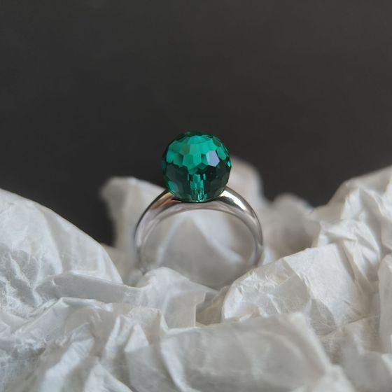 Серебряное кольцо с фианитами