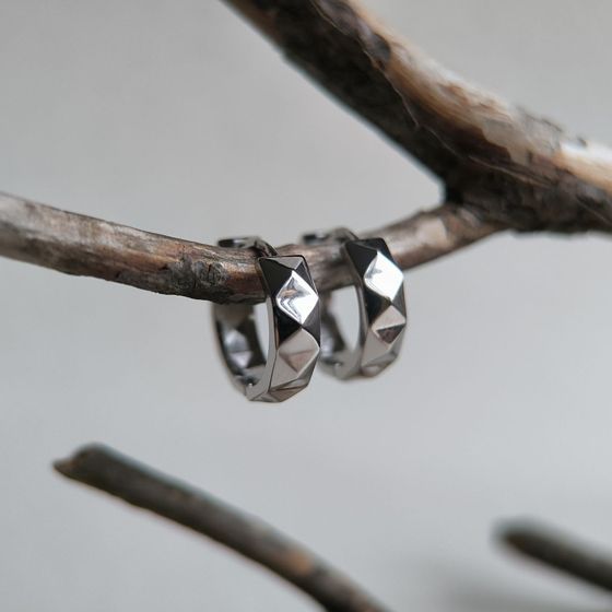 Серебряные серьги без камней