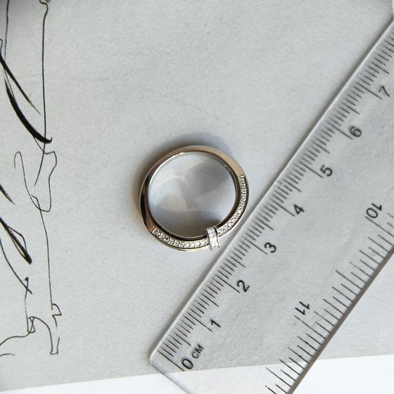 Серебряное кольцо с фианитами