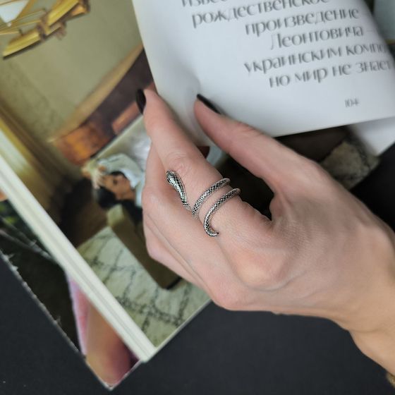 Серебряное кольцо без камней