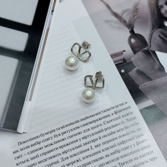 Серебряные серьги с жемчугом
