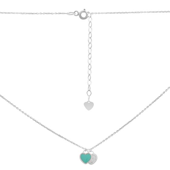 Серебряное колье с емаллю