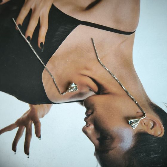 Серебряные серьги с мистик топазом 0.49ct