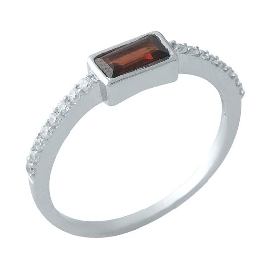 Серебряное кольцо с гранатом 0.798ct