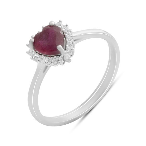 Серебряное кольцо с рубином 1.428ct