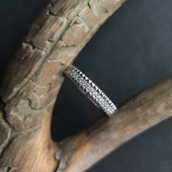 Серебряное кольцо с фианитами