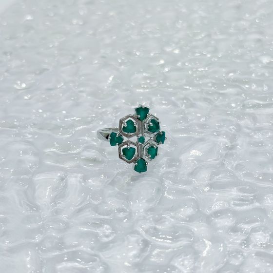 Серебряное кольцо с агатом 1.66ct