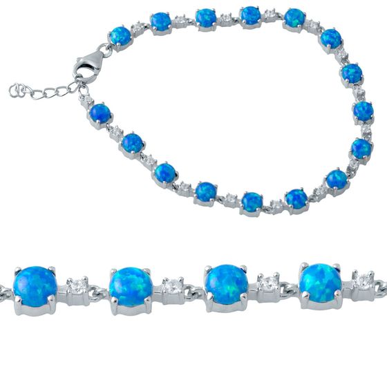 Серебряный браслет с опалом 3.71ct