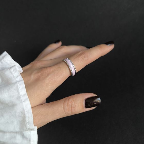 Серебряное кольцо с керамикой