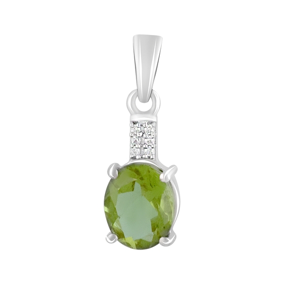 Серебряная подвеска с султанитом 2.654ct