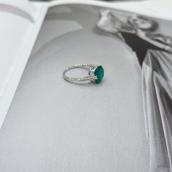 Серебряное кольцо с агатом 2.965ct