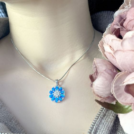 Серебряная подвеска с опалом 1.533ct