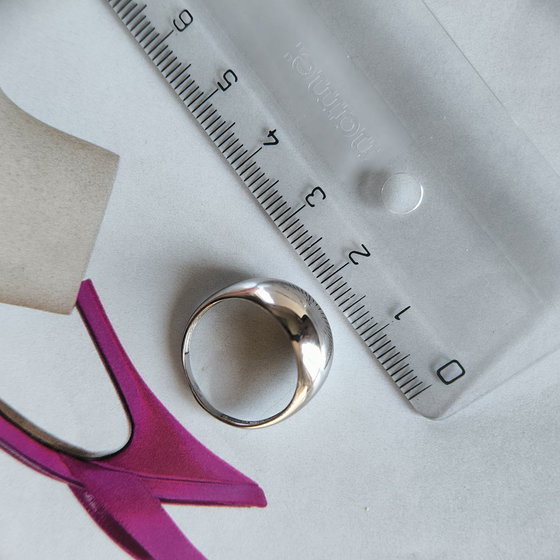 Серебряное кольцо без камней