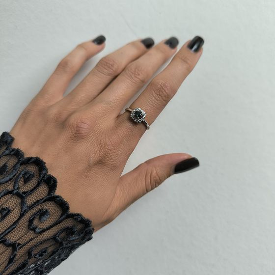 Серебряное кольцо с мистик топазом 0.315ct
