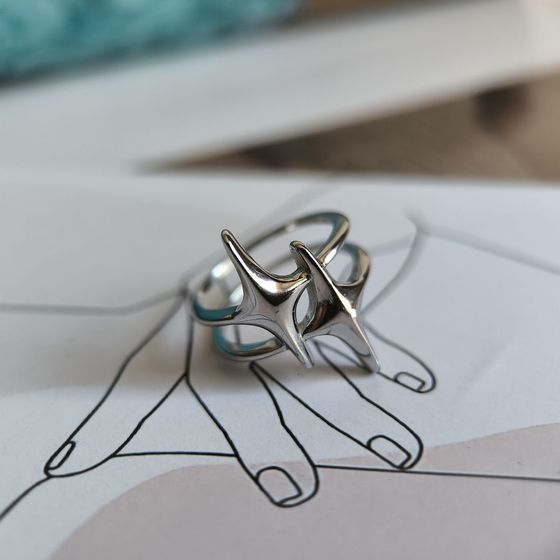 Серебряное кольцо без камней