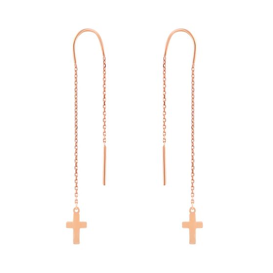 Золотые серьги без камней