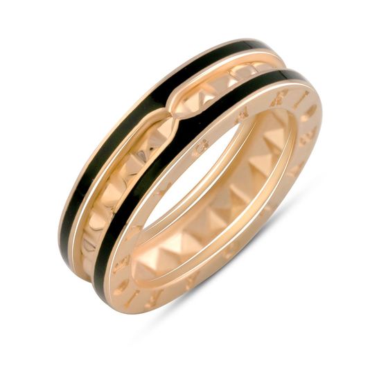 Золотое кольцо с емаллю