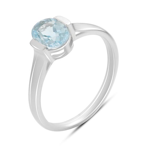 Серебряное кольцо с топазом 1.41ct
