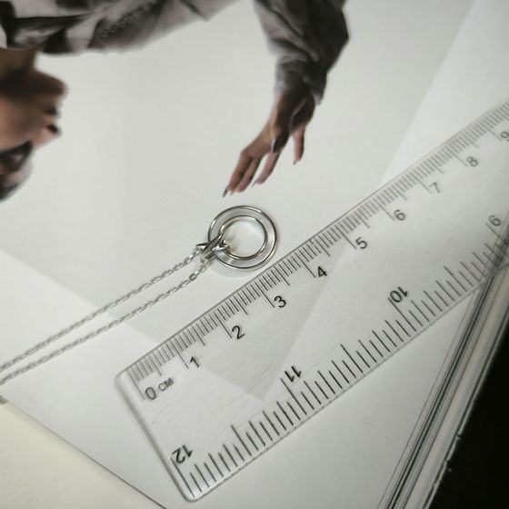 Серебряное колье с перламутром