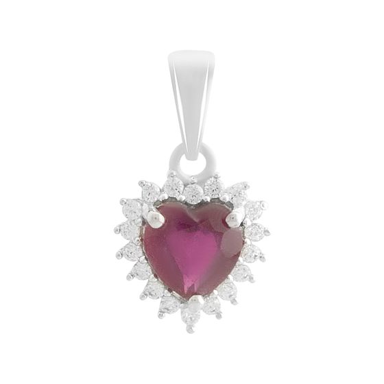 Серебряная подвеска с рубином 1.433ct