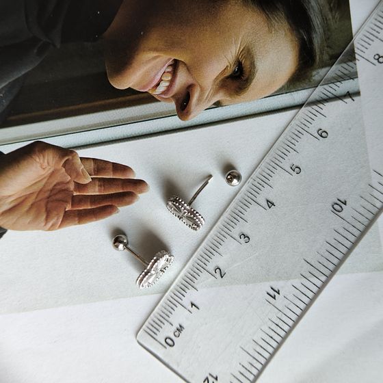 Серебряные серьги без камней