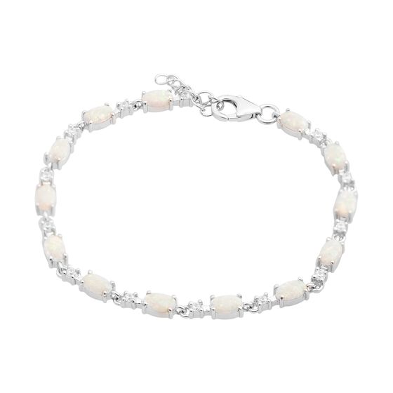 Серебряный браслет с опалом 3.042ct