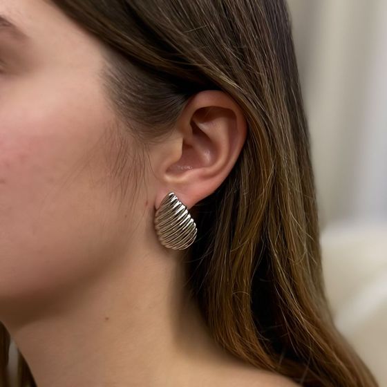 Серебряные серьги без камней