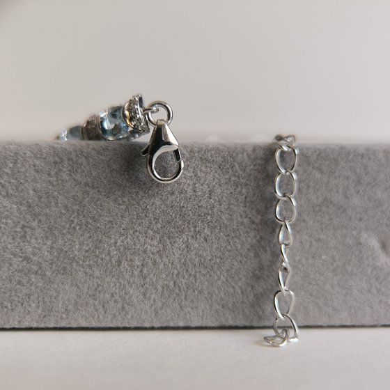 Серебряный браслет с топазом 11.335ct