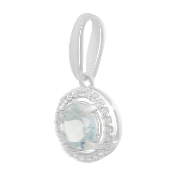 Серебряная подвеска с топазом 2.704ct