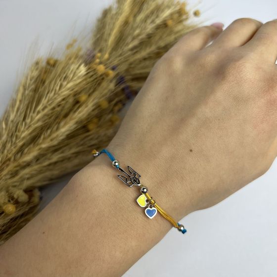 Серебряный браслет с емаллю