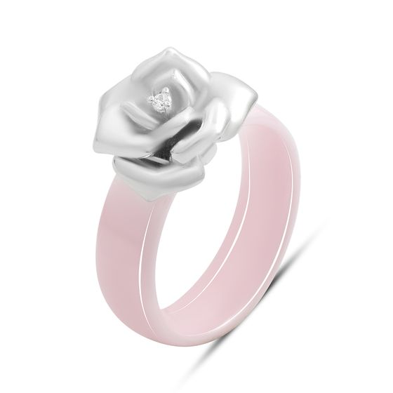 Серебряное кольцо с керамикой