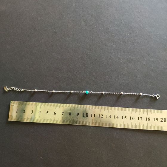 Серебряный браслет с бирюзой