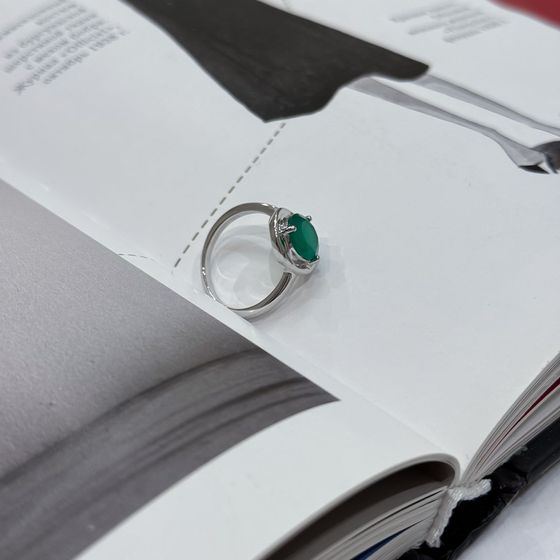 Серебряное кольцо с агатом 1.8ct