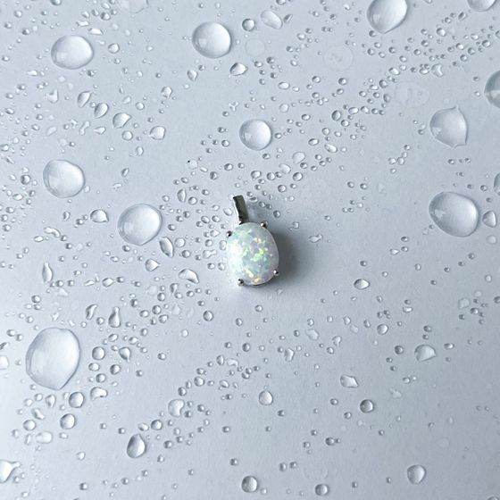 Серебряная подвеска с опалом 0.885ct