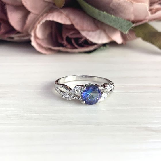 Серебряное кольцо с мистик топазом 1.385ct