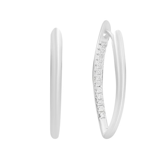 Серебряные серьги с фианитами