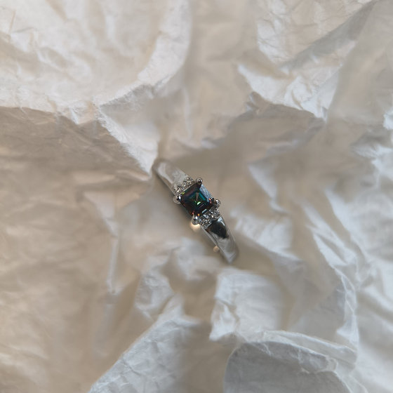 Серебряное кольцо с мистик топазом 0.764ct