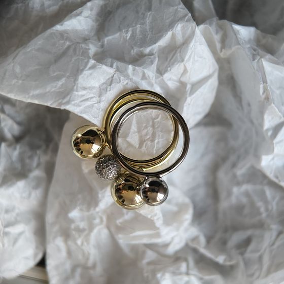 Серебряное кольцо с фианитами