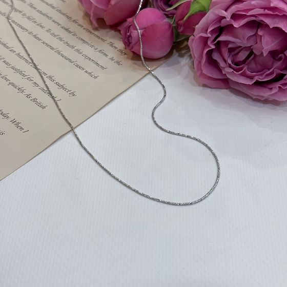 Серебряная цепочка без камней Серебряная цепочка без камней