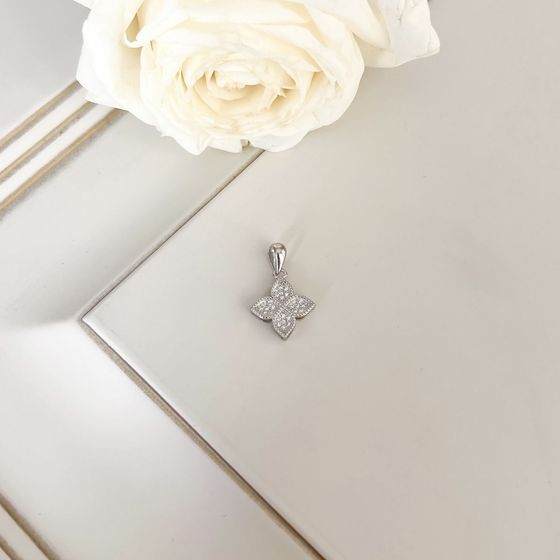 Серебряная подвеска с фианитами