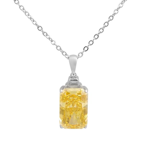 Серебряное колье с фианитами