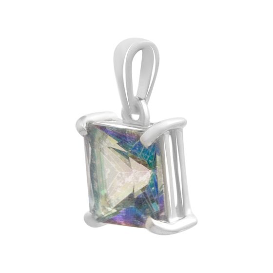 Серебряная подвеска с мистик топазом 1.938ct