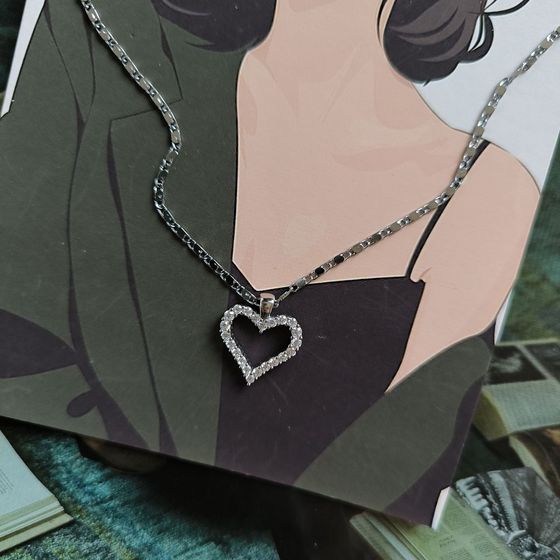 Серебряная подвеска с фианитами