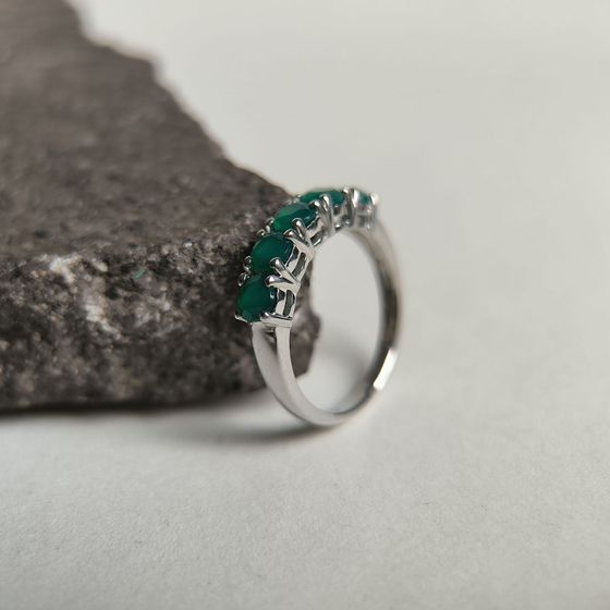 Серебряное кольцо с агатом 2.082ct