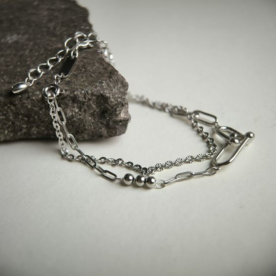 Серебряный браслет без камней