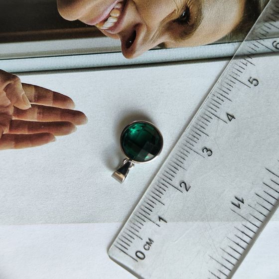 Серебряная подвеска с фианитами