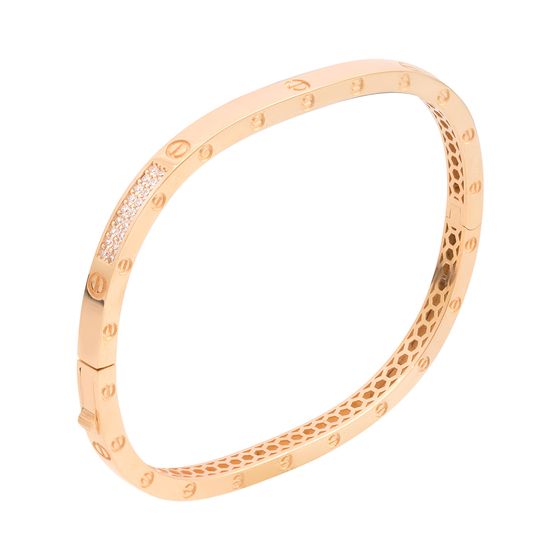 Золотой браслет с фианитами 0.36ct